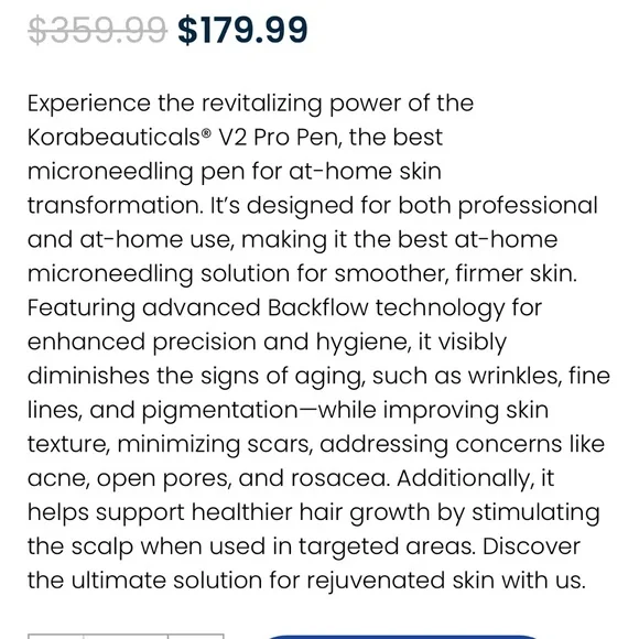 Korabeauticals V2 Pro Microneedling Pen - Picture 3 of 4